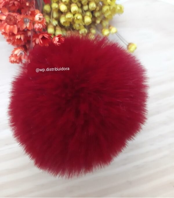 POMPOM FOFINHO 7CM VINHO