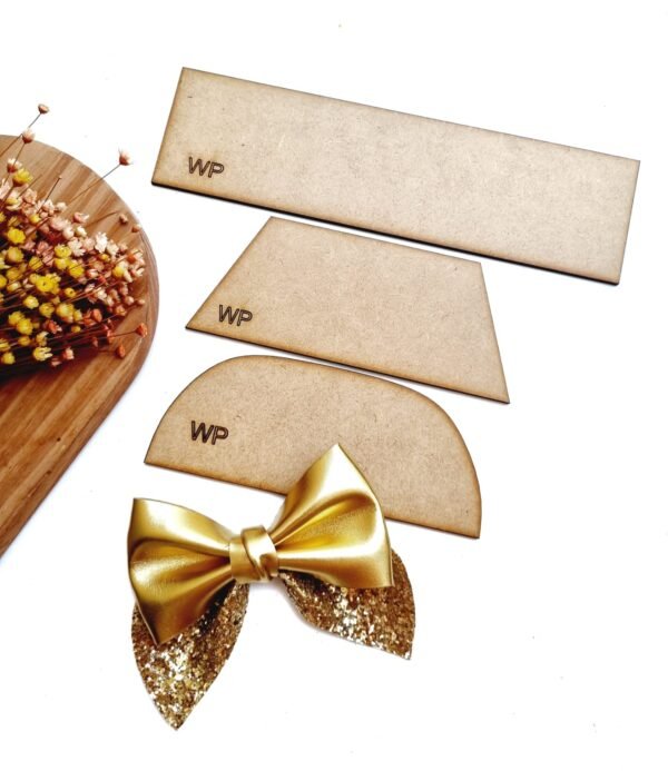 KIT MOLDE PARA LAÇOS EM MDF C/ 3 PEÇAS