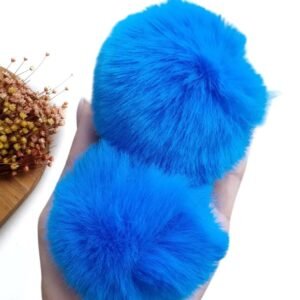 POMPOM FOFINHO 7CM AZUL NEON