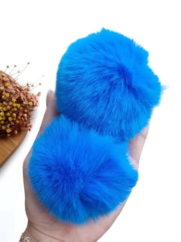POMPOM FOFINHO 7CM AZUL TURQUESA