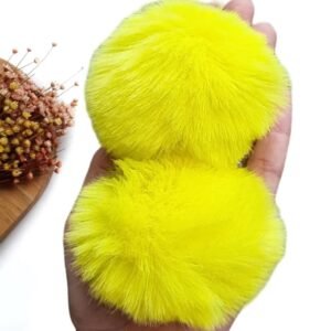POMPOM FOFINHO 7CM AMARELO NEON