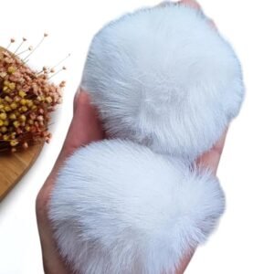 POMPOM FOFINHO 7CM BRANCO