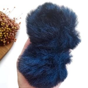 POMPOM FOFINHO 7CM PRETO