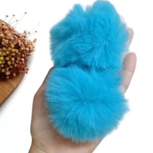POMPOM FOFINHO 7CM AZUL TURQUESA