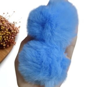 POMPOM FOFINHO 7CM AZUL MÉDIO