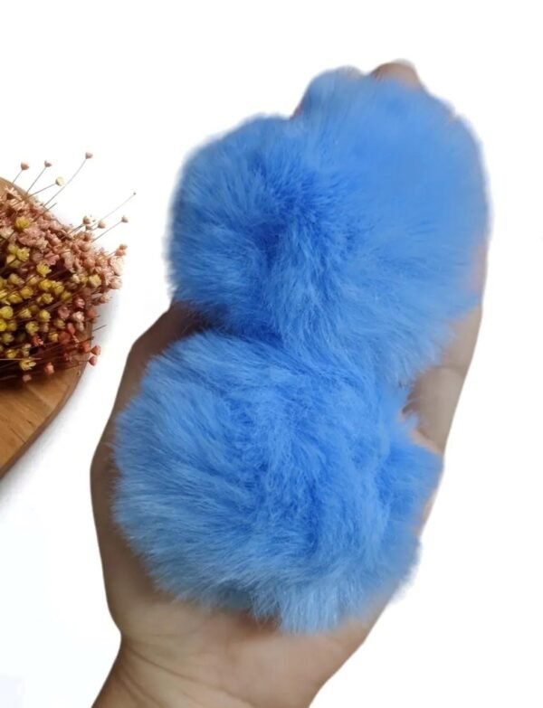 POMPOM FOFINHO 7CM AZUL MÉDIO