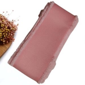 FITA GORGORÃO YAMA (238) 38MM CORAL C/ BORDA DESFIADA C/ 2 METROS