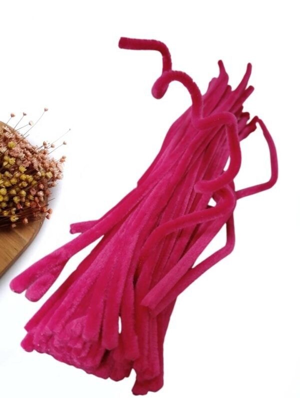 HASTE DE CHENILLE (LIMPADOR DE CACHIMBO) 6MM C/ 30 CM PINK UND