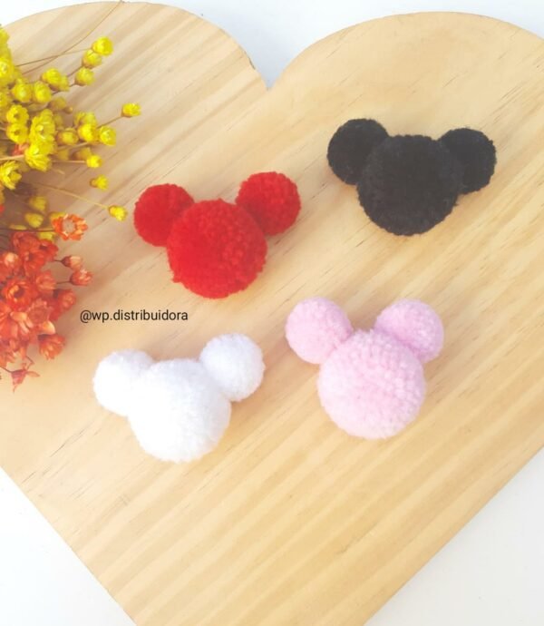 POMPOM MINNIE 4X5,5 CM UND