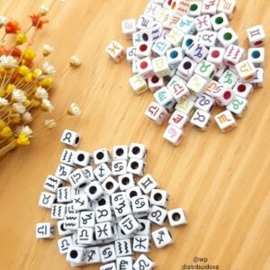 ENTREMEIO DADOS BRANCO 8MM SIGNOS C/ 30G