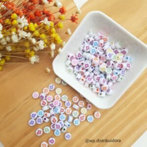 ENTREMEIO REDONDO 6 MM CRUZ COLORIDA C/ 30G