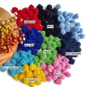 POMPOM DE MALHA 1,5CM C/ 20 UND