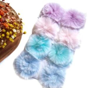 POMPOM ACHATADO 6CM CORES CANDY C/ 2 UND
