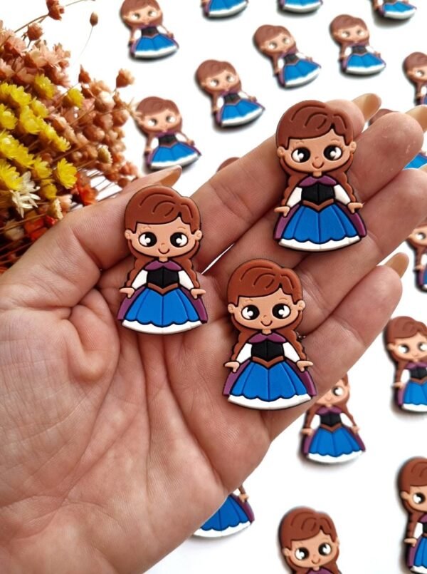 APLIQUE EMBORRACHADO PRINCESA ANA 2,4X3,9 CM C/ 2 UND