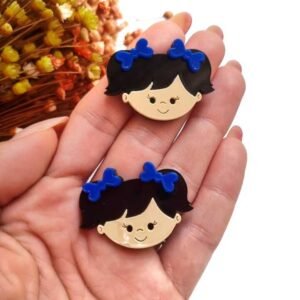 MENININHA ESCOLAR COM LAÇOS AZUL 3,5CM UND