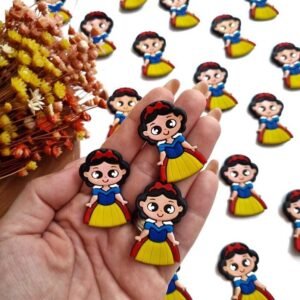 PRINCESA BRANCA DE NEVE EMBORRACHADO 4CM C/ 2 UND