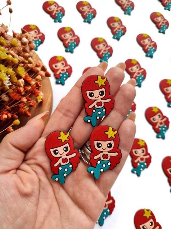 PRINCESA ARIEL CALDA COM ESTRELINHAS EMBORRACHADA 4,8CM C/ 2 UND