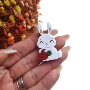 COELHINHA MORANGUINHO 4CM UND