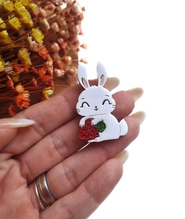 COELHINHA MORANGUINHO 4CM UND