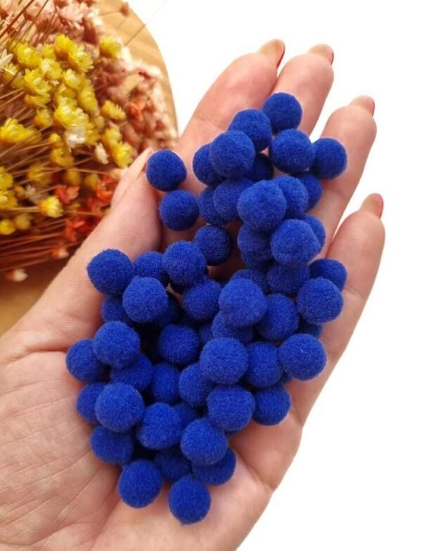 POMPOM FOFINHO 1CM AZUL BIC C/ 100 UND