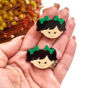 MENININHA ESCOLAR COM LAÇOS VERDE 3,5CM UND