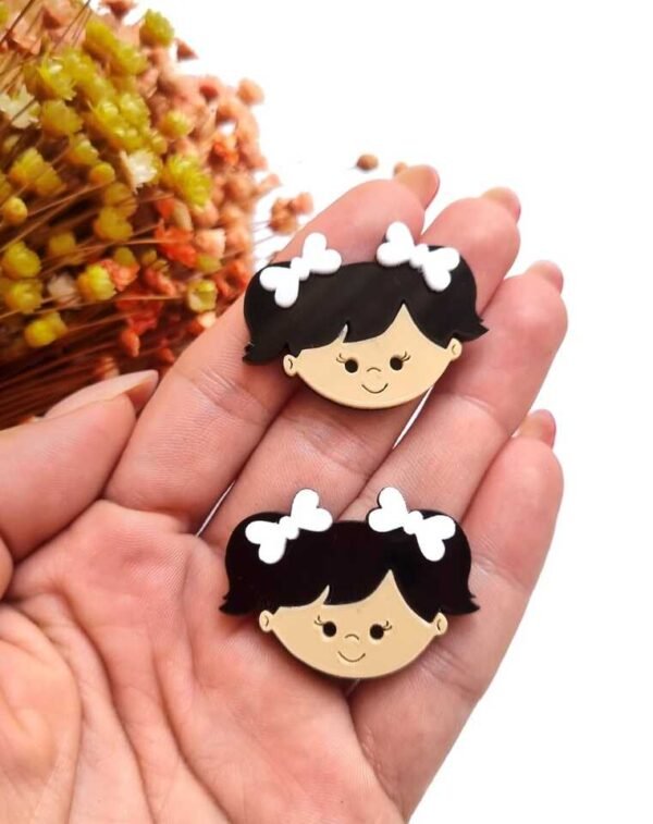 MENININHA ESCOLAR COM LAÇOS BRANCO 3,5CM UND