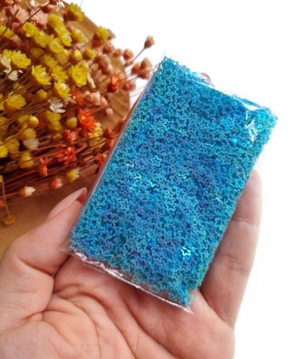 MIX PAETÊ MINI ESTRELAS 3MM AZUL C/ 10G