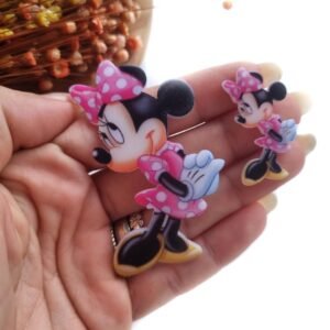 MINNIE CORPO INTEIRO VESTIDO ROSA EM ACRÍLICO UND