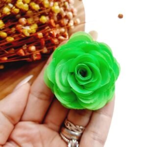 FLOR DE VOAL 4,5CM VERDE LIMÃO UND