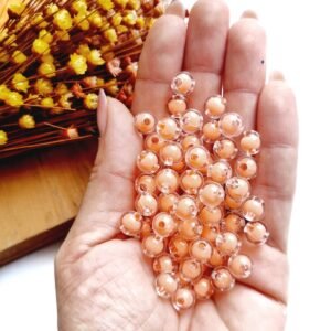 BOLA TRANSPARENTE 8MM MIOLO SALMON C/ 20G