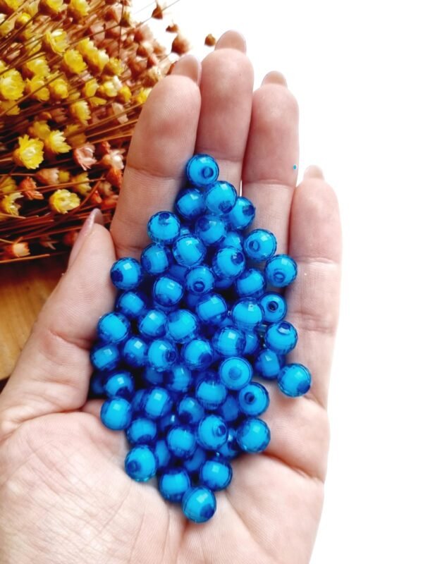 BOLA ACRÍLICA GLOBO AZUL 8MM C/ 20G