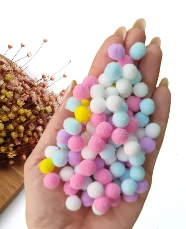 POMPOM FOFINHO 1CM CORES CANDY C/ 50 UND
