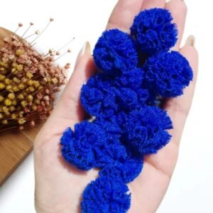POMPOM DE MALHA 2,5CM AZUL BIC C/ 10 UND