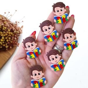 ALUNO AUTISMO EMBORRACHADO 3CM C/ 2 UND