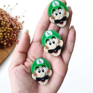 APLIQUE ROSTO LUIGI TURMA DO MÁRIO 4CM UND