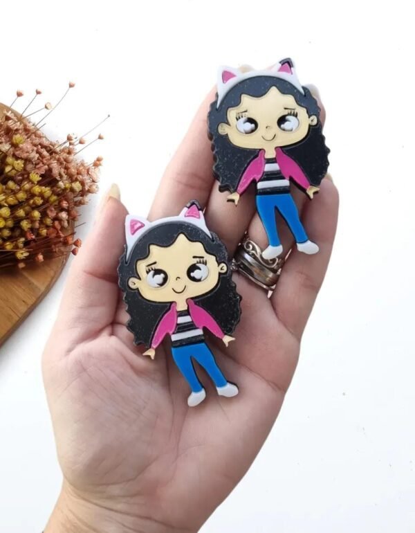 GABBY CORPO INTEIRO EM ACRÍLICO 4X7CM CURVADO PARA TIARAS UND