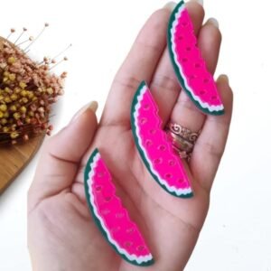 MELANCIA ROSA 6CM PARA HAIR CLIPS UND