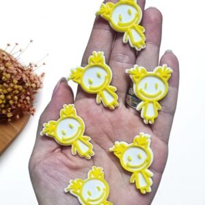 RABISQUINHA MENININHA 3,8CM AMARELA UND