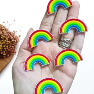 ARCO-ÍRIS EMBORRACHADO 3,5CM CORES ESCURAS C/ 2 UND