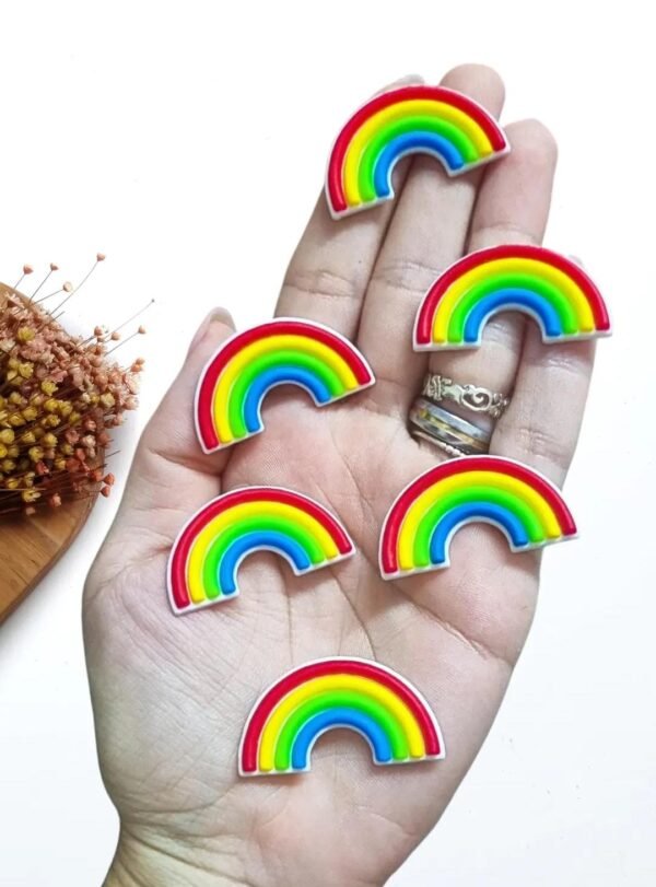 ARCO-ÍRIS EMBORRACHADO 3,5CM CORES ESCURAS C/ 2 UND