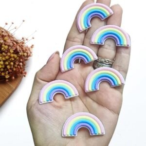 ARCO-ÍRIS EMBORRACHADO 3,5CM CORES CANDY C/ 2 UND
