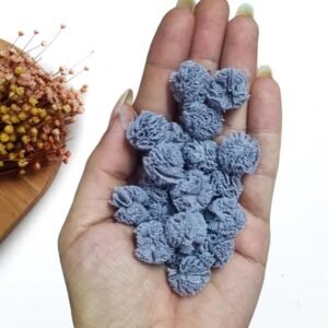 POMPOM DE CINZA 1 CM C/ 10 UND