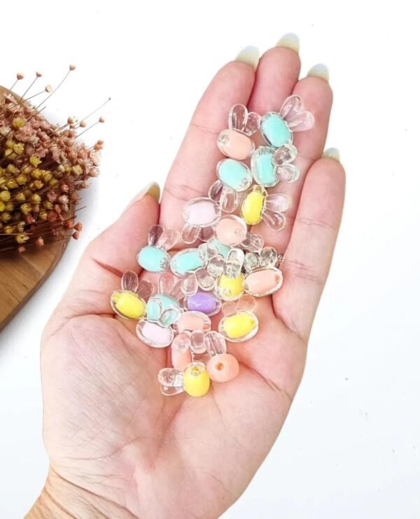 ENTREMEIO TRANSPARENTE COELHO 15MM CORES CANDY C/ 30G