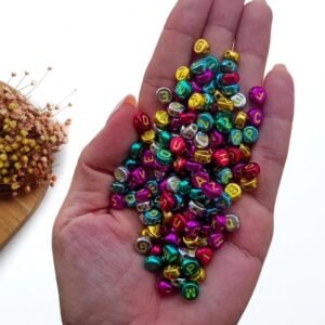 ENTREMEIO REDONDO 6MM COLORIDO C/ LETRAS AMARELAS 30G