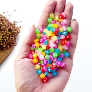 ENTREMEIO REDONDO 6MM TRANSLUCIDO ESTRELAS C/ 30G