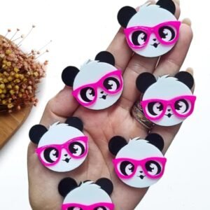 APLIQUE EM ACRÍLICO PANDA DA LULUCA 3,5 CM UND