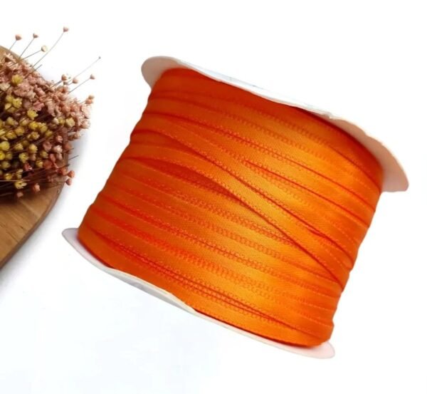 FITA PRINCESS CETIM 4MM LARANJA - METRO