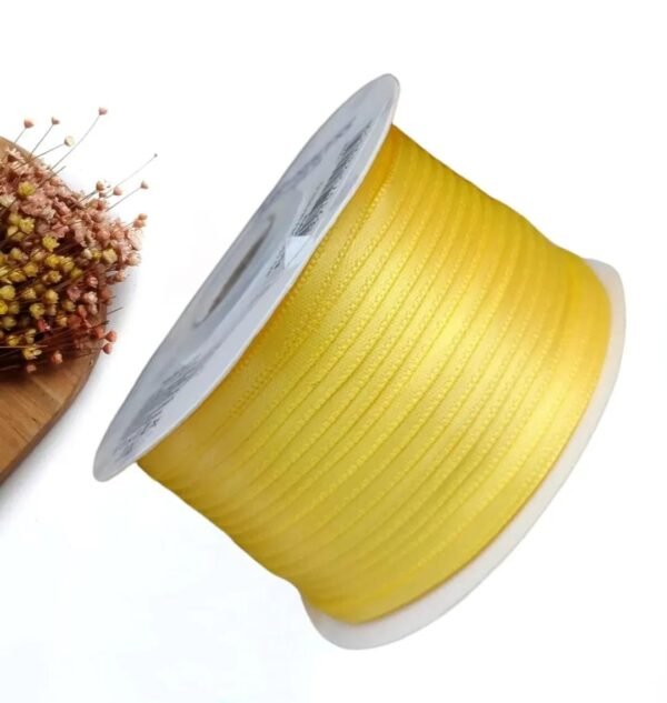 FITA PRINCESS CETIM 4MM AMARELO - METRO
