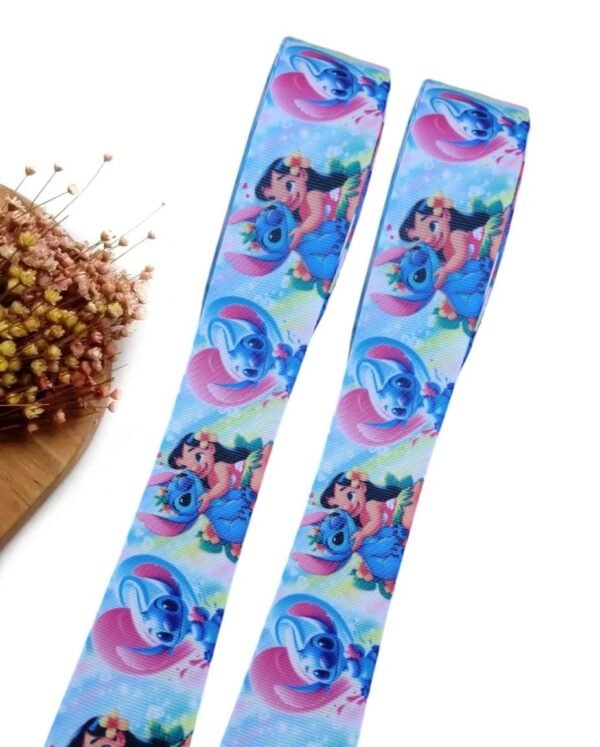 FITA GORGURÃO 38MM ESTAMPADA LILO E STITCH - METRO