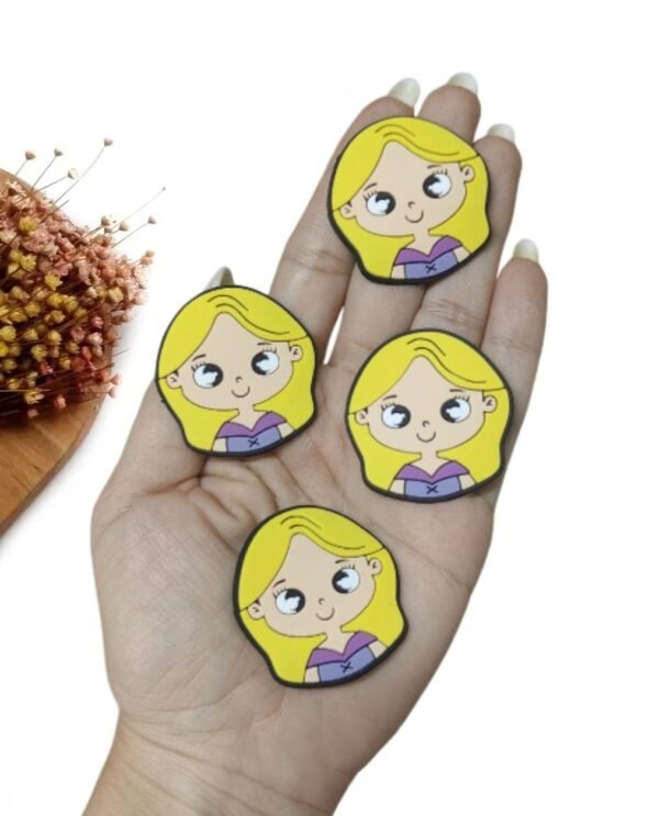 PRINCESA RAPUNZEL EMBORRACHADA 3,8 CM C/ 2 UND